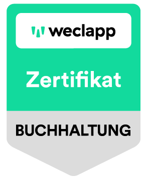 weclapp Zertifikat Buchhaltung